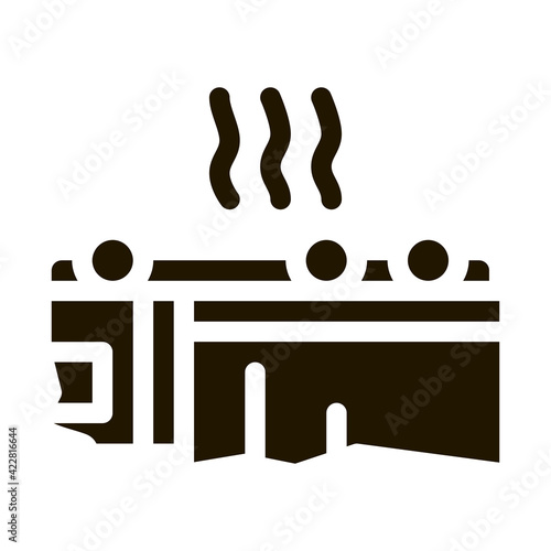 inverted car accident icon Vector Glyph Illustration