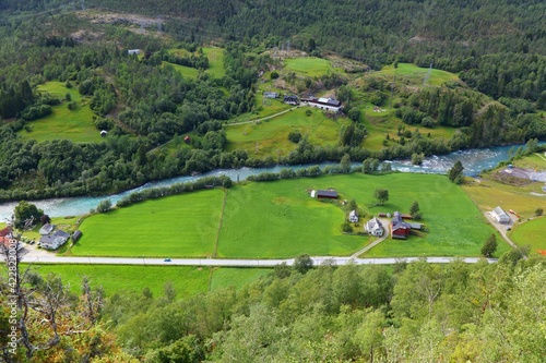 Luster Kommune landscape in Norway photo