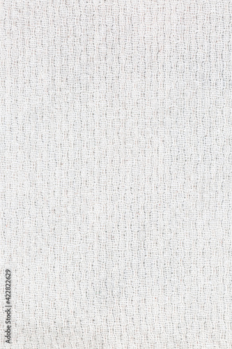 Pastel abstract Hessian or sackcloth fabric texture background. Wallpaper of artistic wale linen canvas. Blanket or Curtain of cotton pattern background with copy space for text decoration.
