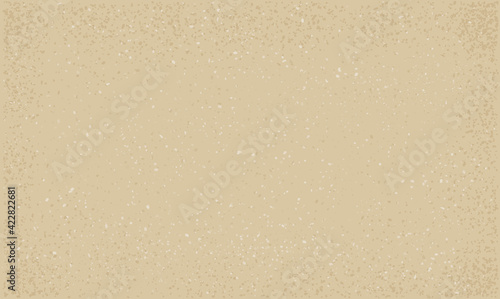 Beige background with small spots as an old paper texture, vector