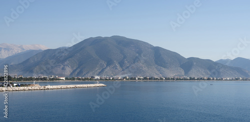  View of the city and port Finike Marina