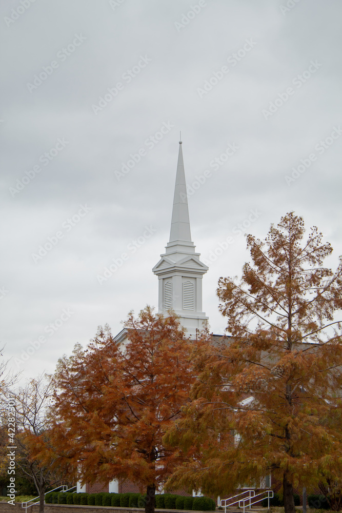 Obraz premium church in autumn