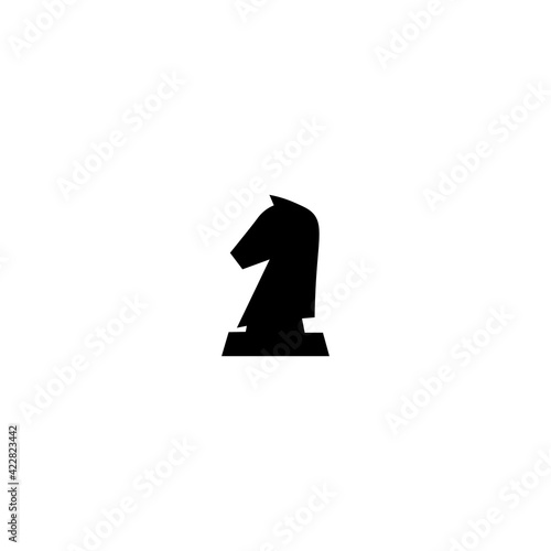 Black horse sign icon, horse figure. Vector illustration eps 10