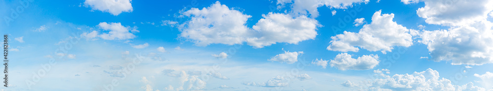 blue sky background with tiny clouds. panorama blue sky background with tiny clouds. panorama