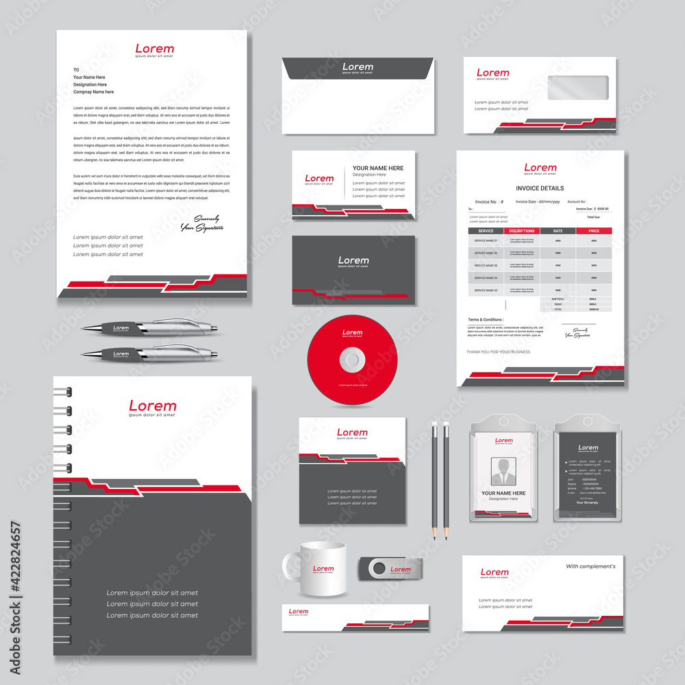 corporate identity template with digital elements. Vector company style for brand book and guideline. corporate identity template with digital elements. Vector company style for brand book and guideline.