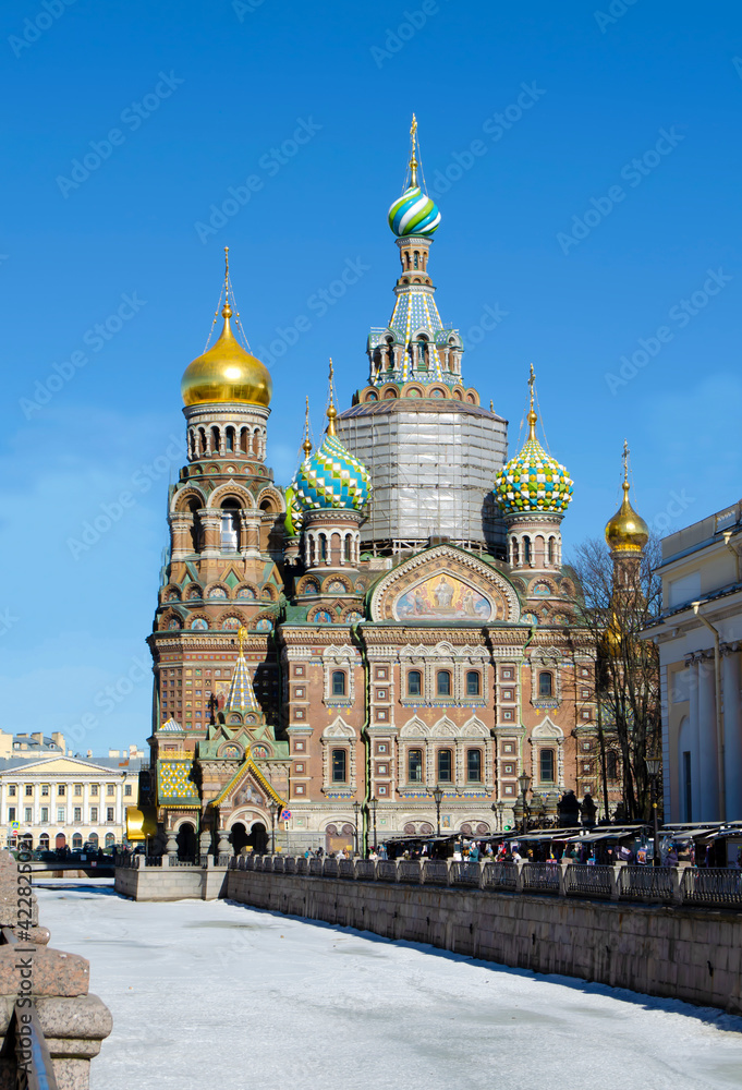 Cathedral of the Savior on Spilled Blood in St. Petersburg, Russia