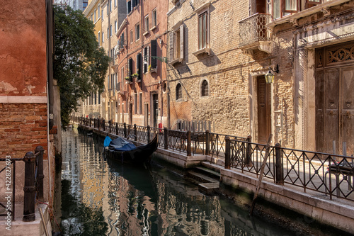 Venice. Italy. An empty city without tourists. City landscape.