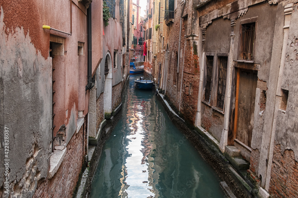 Venice. Italy. An empty city without tourists. City landscape. Venice. Italy. An empty city without tourists. City landscape.