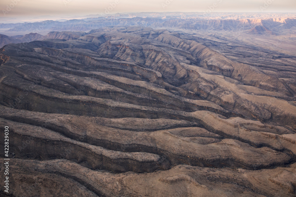 aerial view to beautiful sand desert Namib full of dunes, shapes, patterns aerial view to beautiful sand desert Namib full of dunes, shapes, patterns