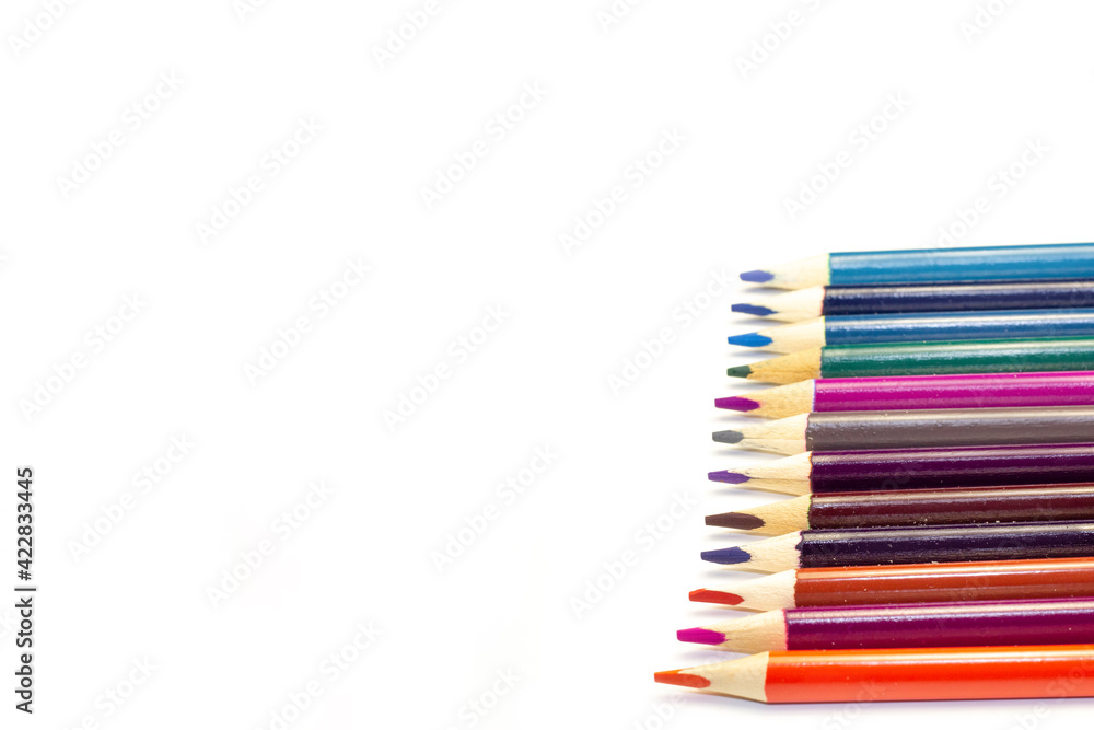 pencils and white background diversity pencils and white background diversity
