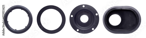 Set of different rubber gaskets for electric water heaters. photo