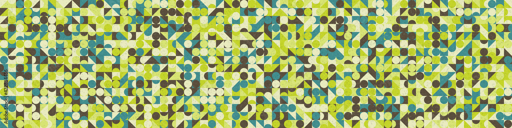 Fototapeta premium Abstract Geometric Pattern generative computational art illustration