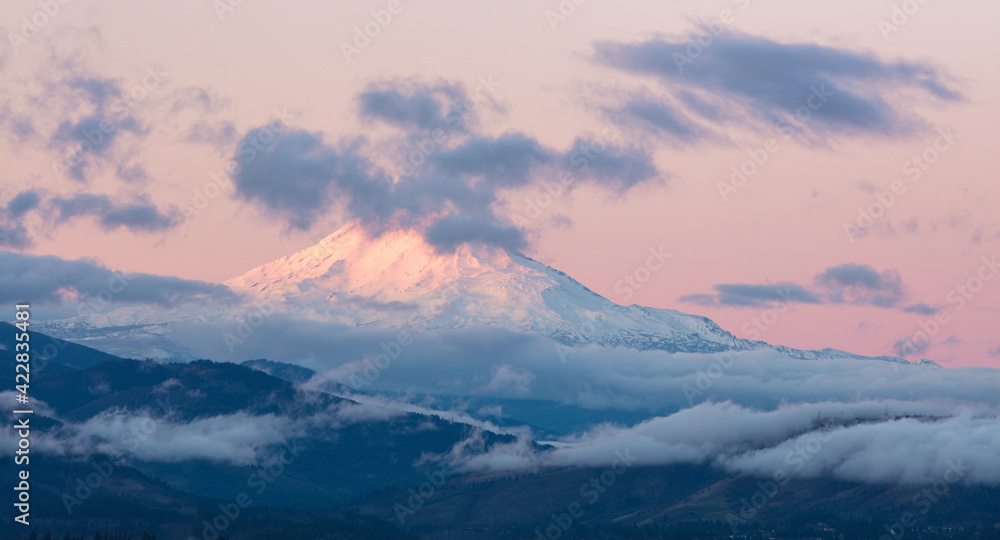 Mount Adams in the clouds