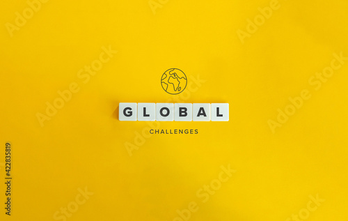 Global Challenges Banner and Concept.