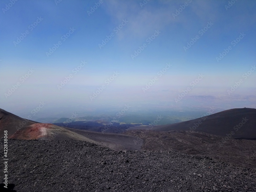 Etna volcano landscape