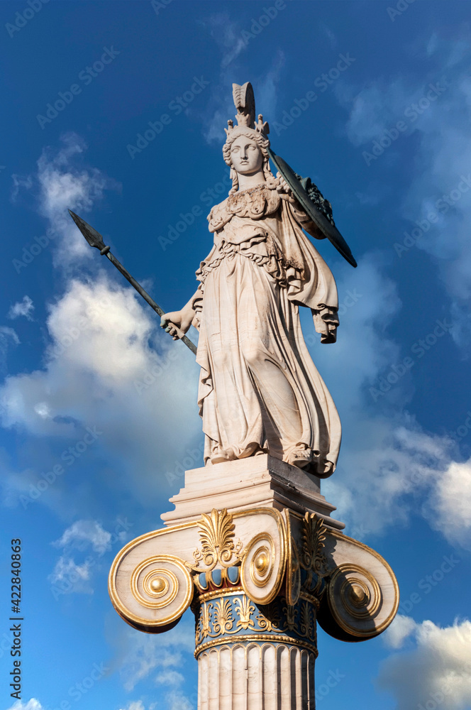 Fototapeta premium marble statue of goddess Athena