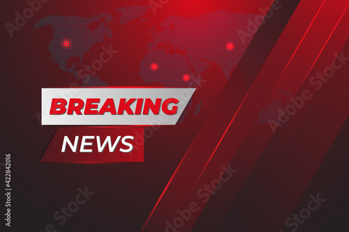 Breaking news background. Vector illustration breaking news, backdrop, hot news, live news background