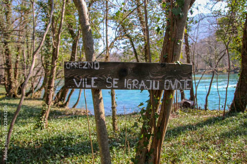 Careful, fairies are playing here. Oprez vile se igraju ovdje Careful, fairies are playing here. Oprez vile se igraju ovdje