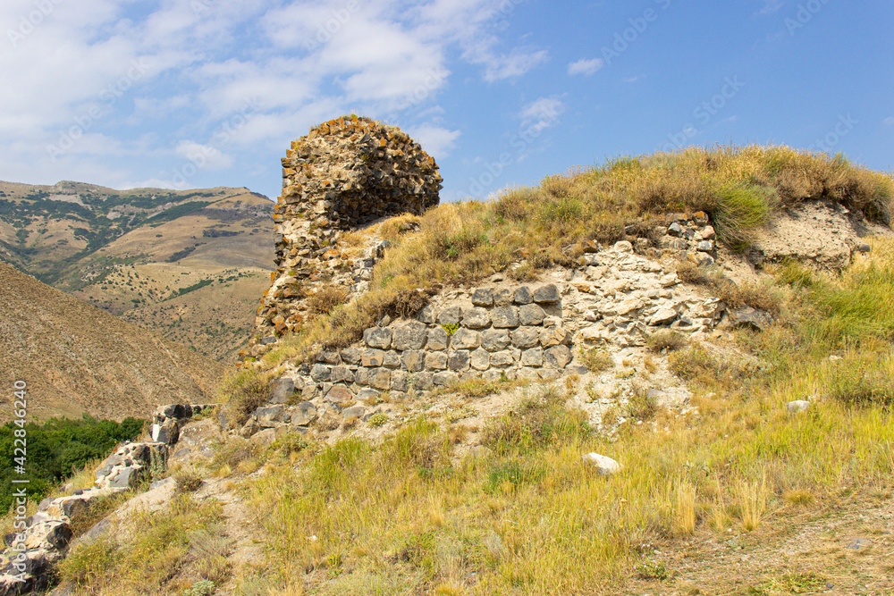  old fortress in Bjni. Armenia.