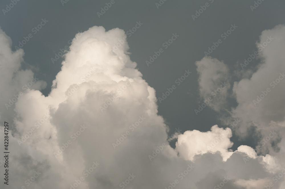 A piece of sky with dramatic, voluminous, storm clouds. A piece of sky with dramatic, voluminous, storm clouds.
