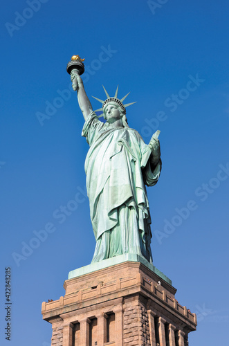 Tablou pe pânză New York, Statue Liberté socle