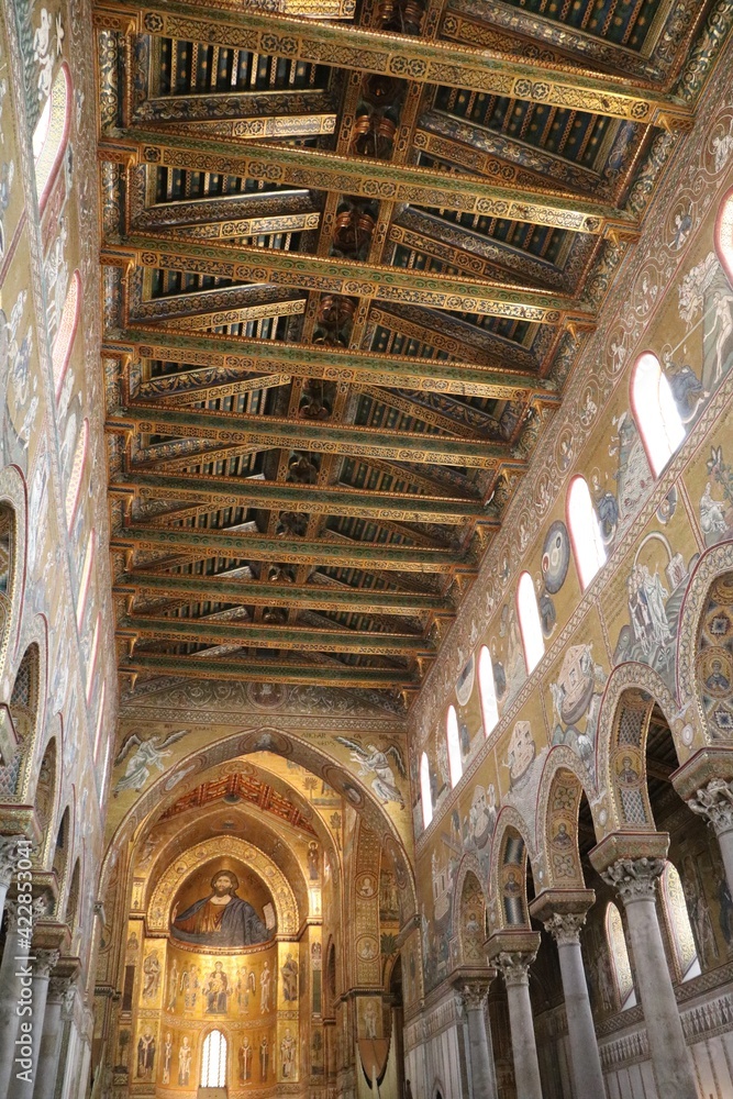  Santa Maria Nuova Cathedral in Monreale, Sicily Italy