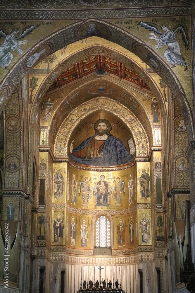  Santa Maria Nuova Cathedral in Monreale, Sicily Italy