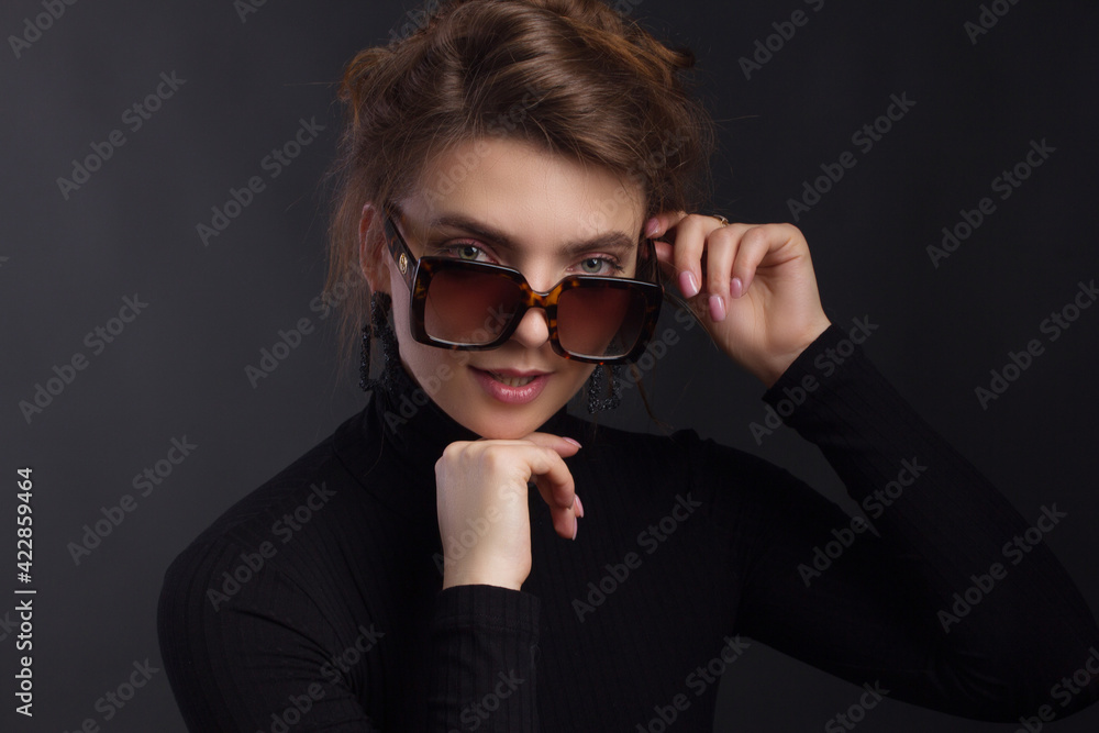 Young brunette woman, with gathered hair hairstyles Young brunette woman, with gathered hair hairstyles