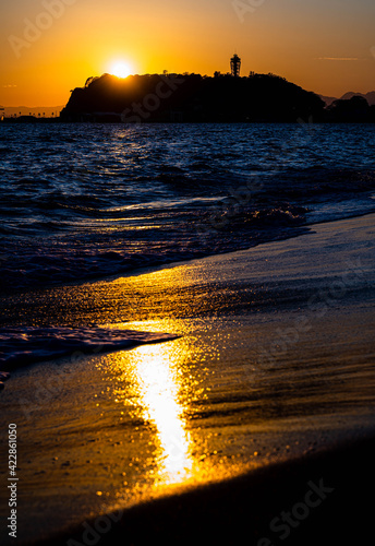 江ノ島の夕景