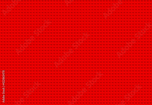 Red squares background. Mosaic tiles pattern. Seamless vector illustration.