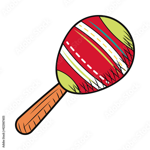 colorful maraca instrument