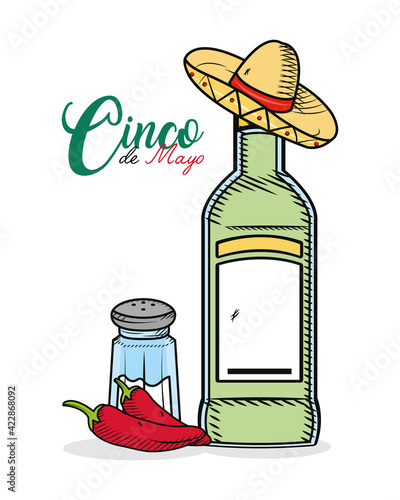 mexican illustration tequila