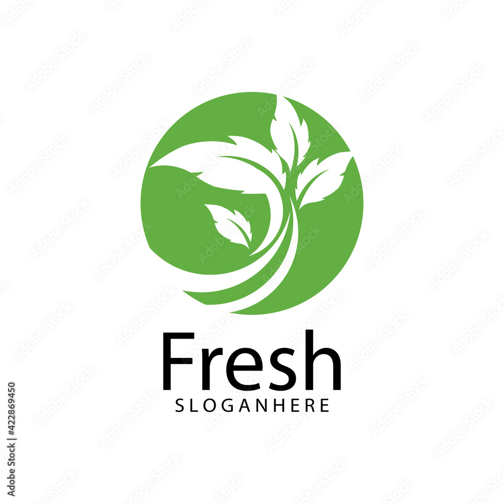 Leaf icon Vector Illustration design Logo template Leaf icon Vector Illustration design Logo template