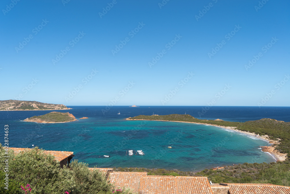 View to Capo Coda Cavallo, Sardinia