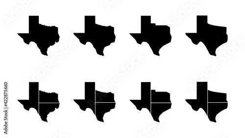 Texas icon set. texas sign symbol