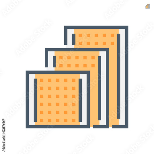 Portable partition screen vector icon for assembly as cubicle modern corporate office furniture for business. Private workspace, workplace or workstation for place desk, chair and computer. 64x64 px.