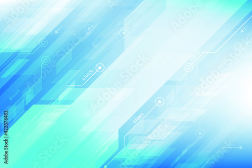 Vector circuit board with a security password on blue screen light for technology background