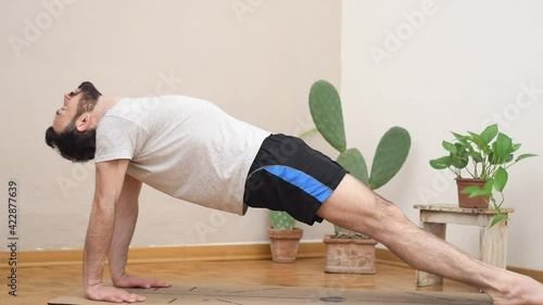 yoga training at home in comfort zone