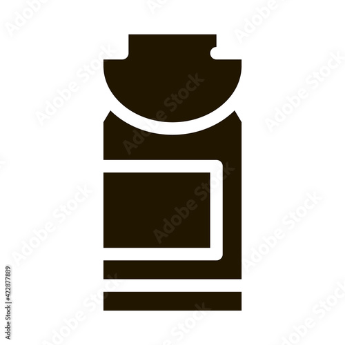 milk can icon Vector Glyph Illustration