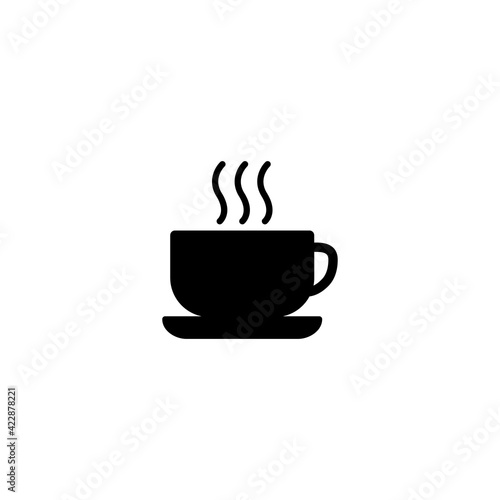 Coffee cup icon vector for web  computer and mobile app
