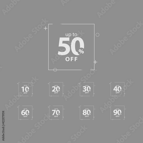 Discount up to 50% off Label Vector Template Design Illustration