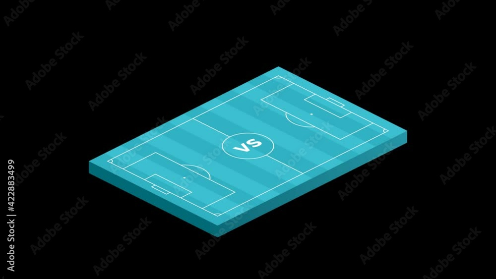 germany vs hungary match football isometric field video animation ...
