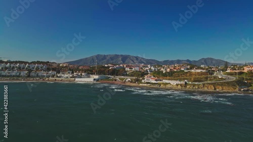 Wallpaper Mural Aerial view of the coast of Mijas, South of Spain Torontodigital.ca