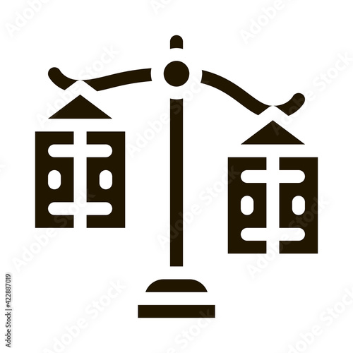 significance preponderance of different products icon Vector Glyph Illustration