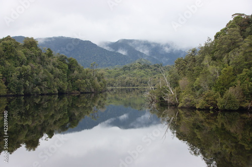 Reflections, Gordon River, Tasmanian Wilderness World Heritage Area.