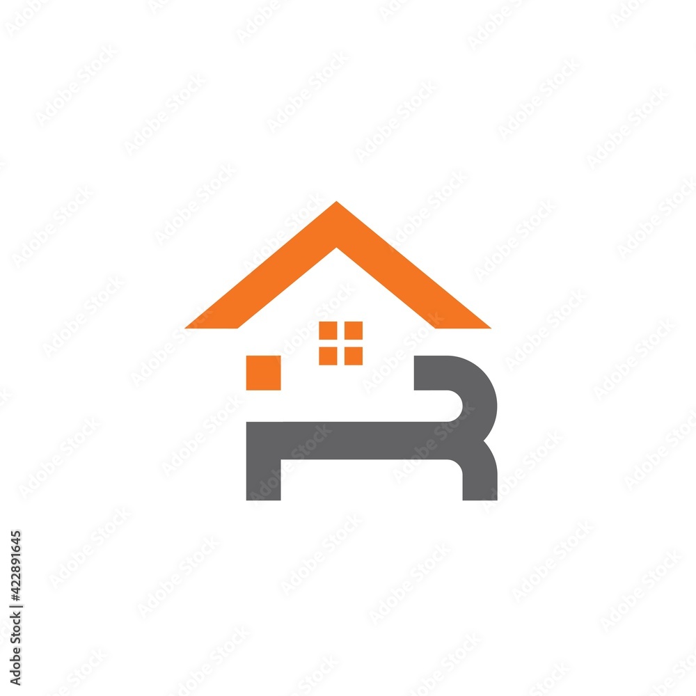 R home design logo R home design logo