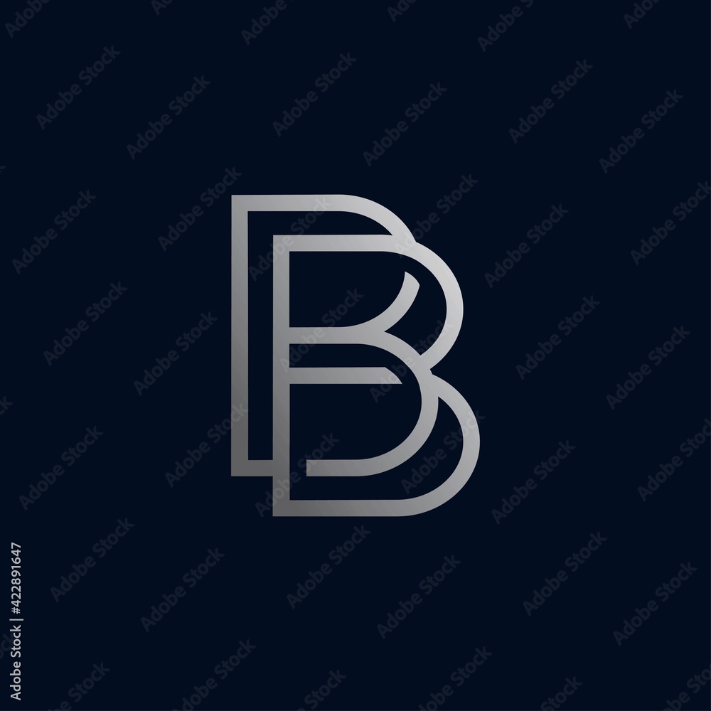 The initial letter BB logo design The initial letter BB logo design