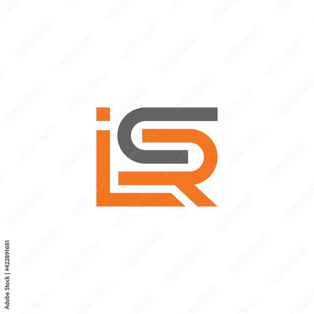 The initial letter ISR logo design The initial letter ISR logo design