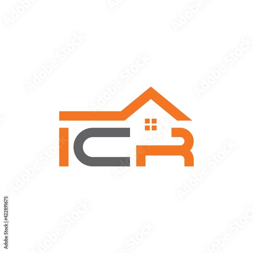 The initial letter ICR logo design 1 photo