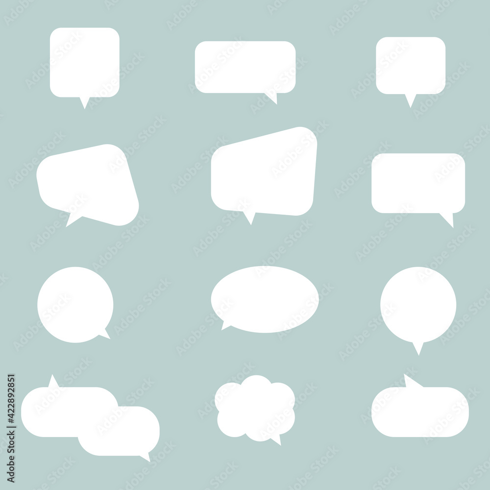 Vector collection of isolated speech bubbles . set of speech bubbles. Vector EPS 10. Vector collection of isolated speech bubbles . set of speech bubbles. Vector EPS 10.